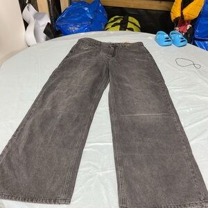 Men's Gray Wide-Leg Pants size L